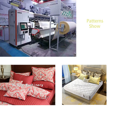 Utilizzare in fabbrica la macchina per coperte computerizzate, la macchina per cucire la biancheria da letto per la produzione di tessuti domestici.