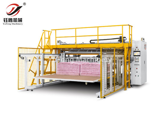 Macchina di taglio automatico di filettini computerizzata con tecnologia di taglio ad ultrasuoni e piattaforma meccanica di sollevamento del braccio per tessile domestico