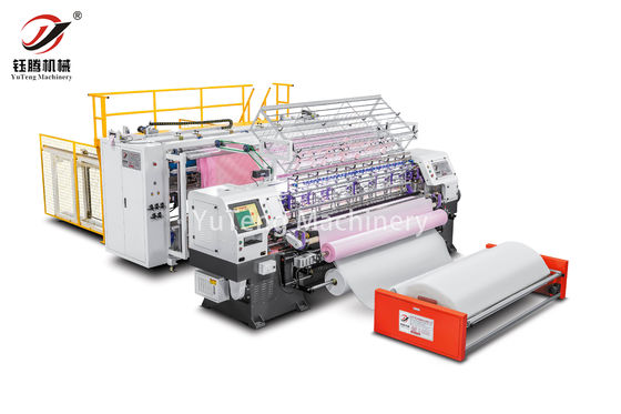 Macchina di taglio automatico di filettini computerizzata con tecnologia di taglio ad ultrasuoni e piattaforma meccanica di sollevamento del braccio per tessile domestico