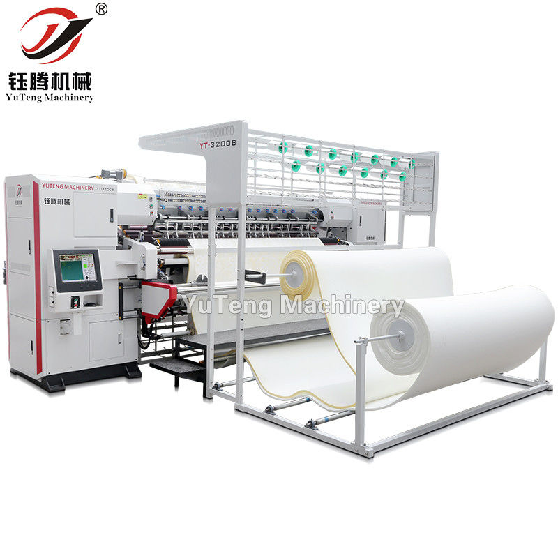 Macchina automatica di ricami a cucitura a cucitura a catena ad alta velocità computerizzata multi-aglio per la fabbricazione di coperte per coperte di materassi e divani